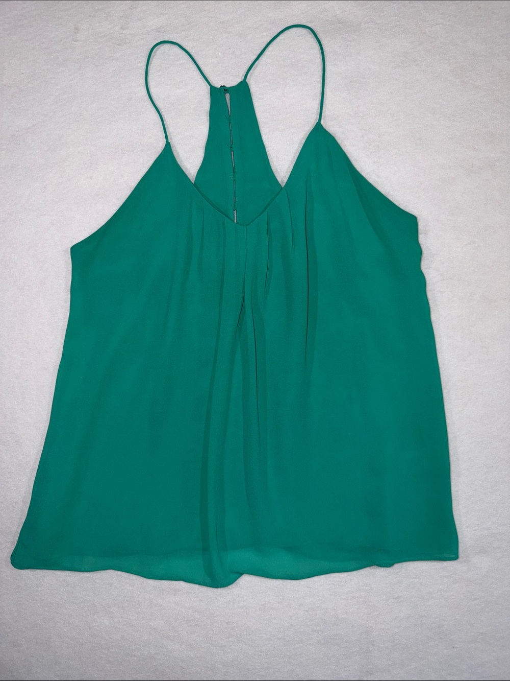 Naked Zebra Teal V-Neck Spaghetti Strap Camisole